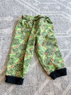 Nickelodeon Green and Orange Cartoon Jogger Pants